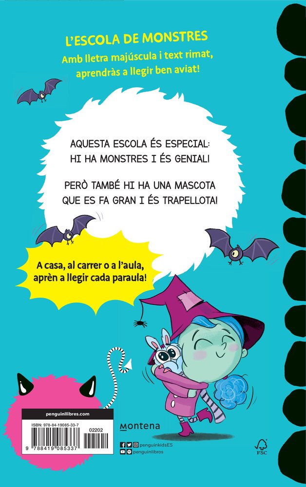 UNA MASCOTA TRAPELLOTA APRENDRE A LLEGIR A L'ESCOLA DE MONSTRES
