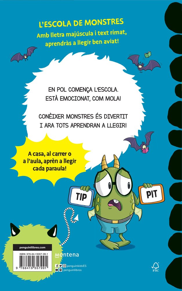 VAIG A L'ESCOLA COM MOLA APRENDRE A LLEGIR A L'ESCOLA DE MONSTRES