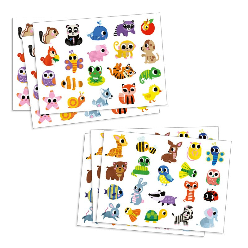 Pegatinas stickers bebés animales