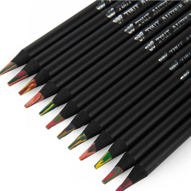 12 lápices de colores multicolor