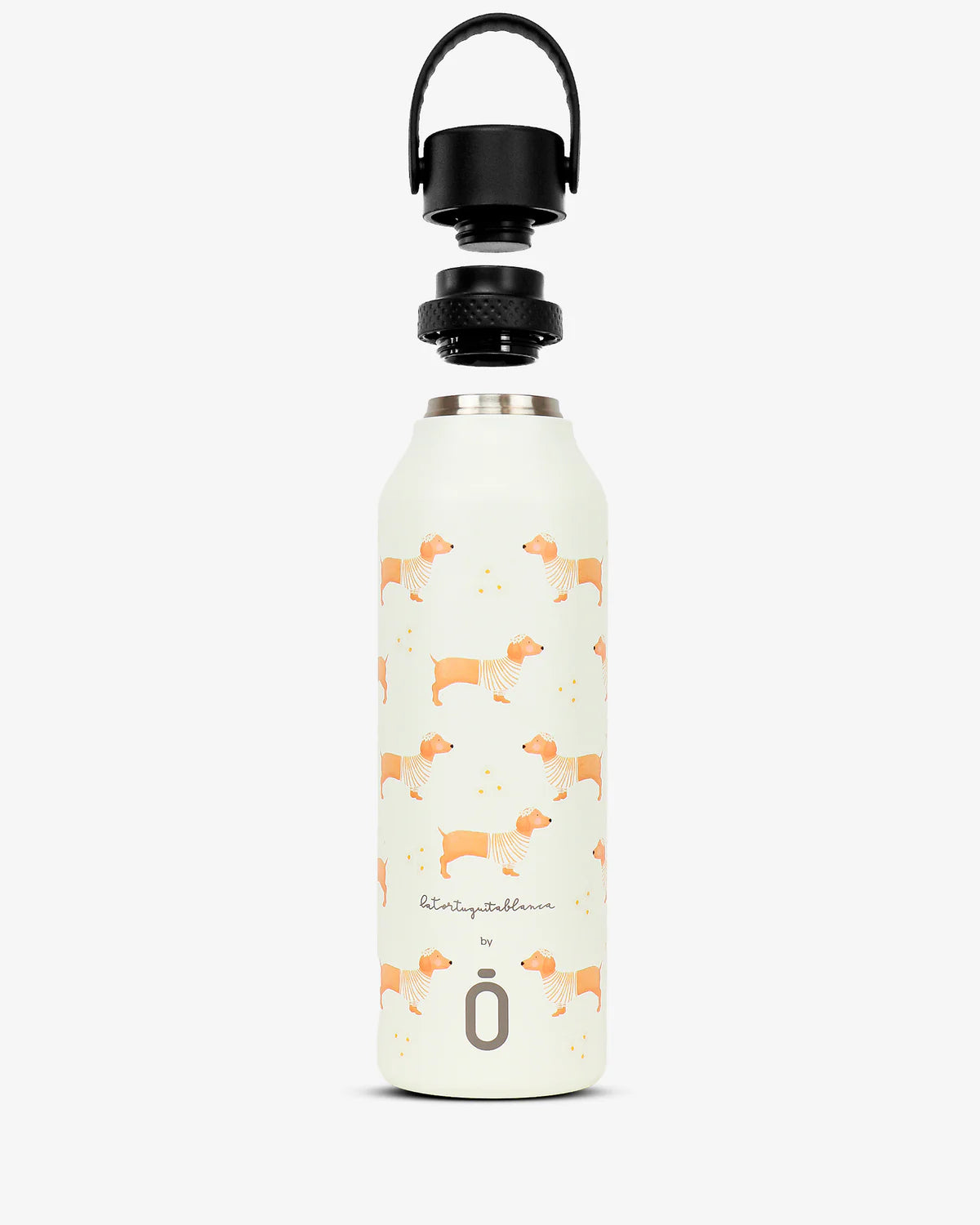 BOTELLA TERMO 'RUNBOTT MII' LA TORTUGUITA BLANCA DAISY TECKEL 600ML