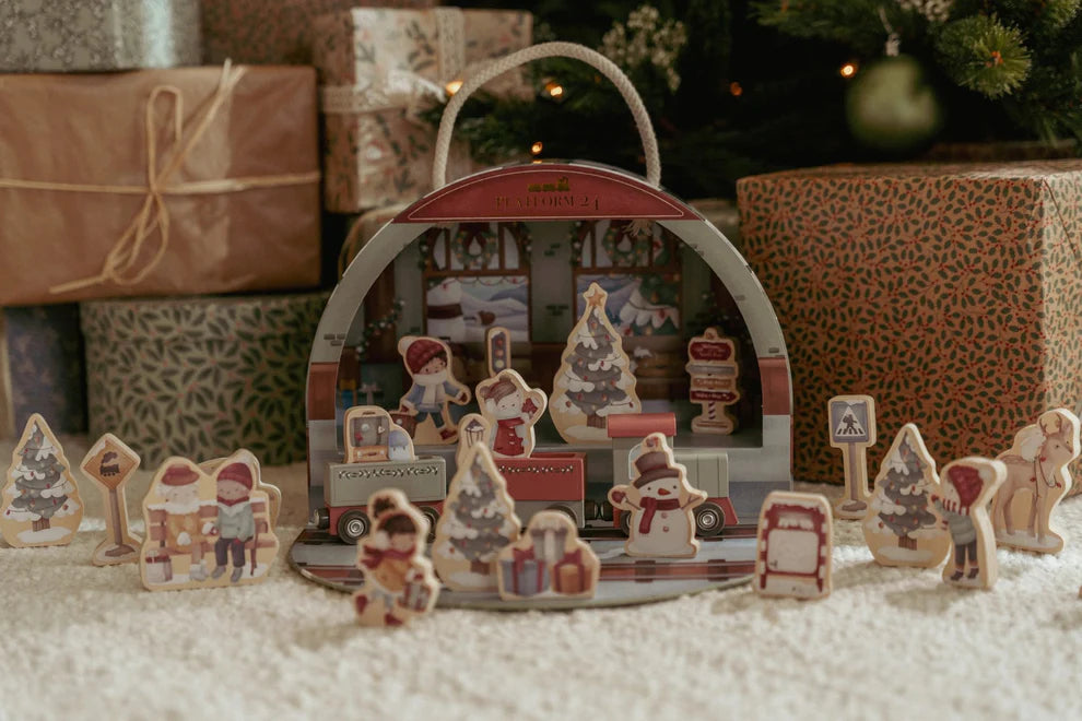 Calendario adviento tren navideño Little Dutch