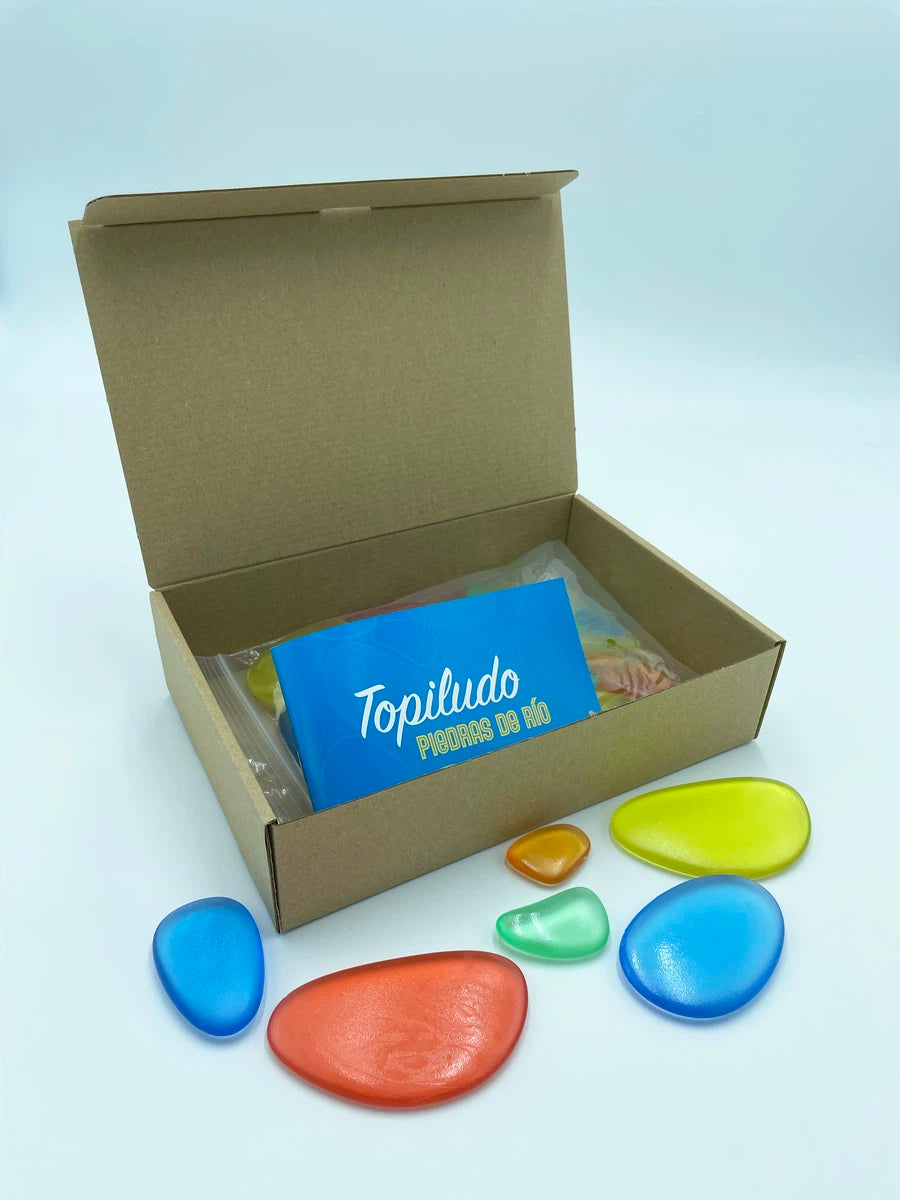Topiludo Conjunto 36 piedras traslúcidas 6 colores