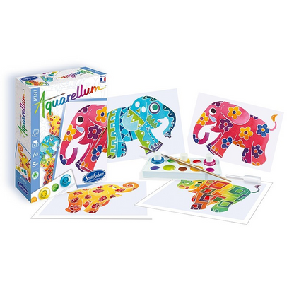 Mini Aquarellum Elefants