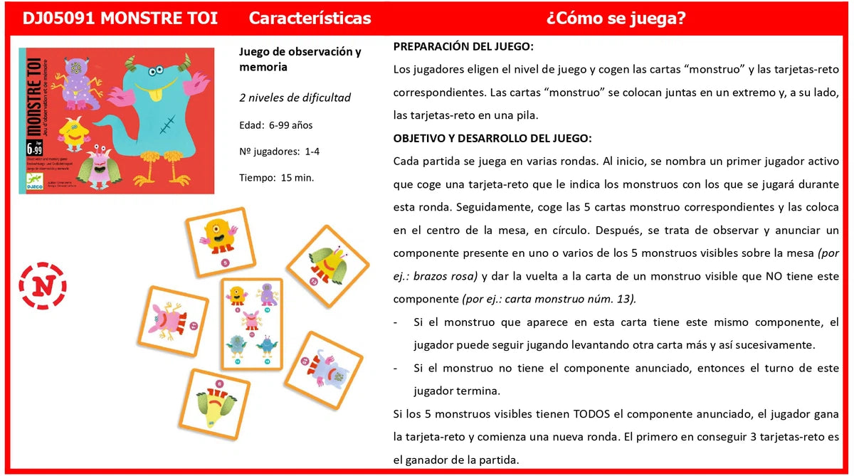 Cartas Monstre toi