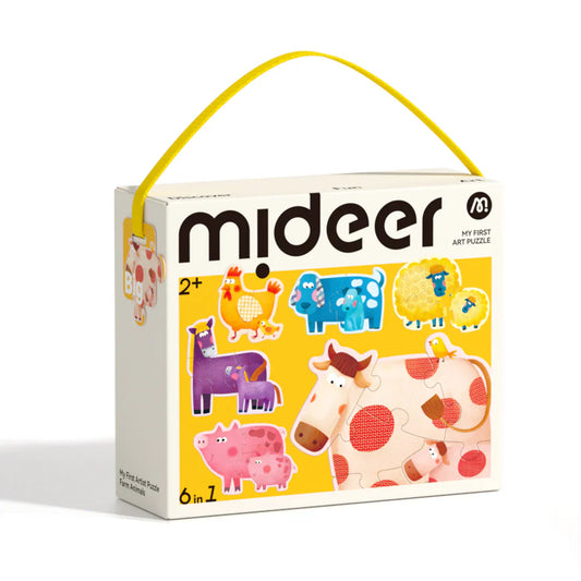 Mi primer rompecabezas 6 en 1 de Mideer: Animales de la granja