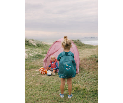 Mochila Infantil Antiarena Whale Teal
