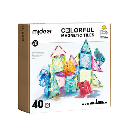 Bloques magnéticos Mideer – Animales (40 piezas)