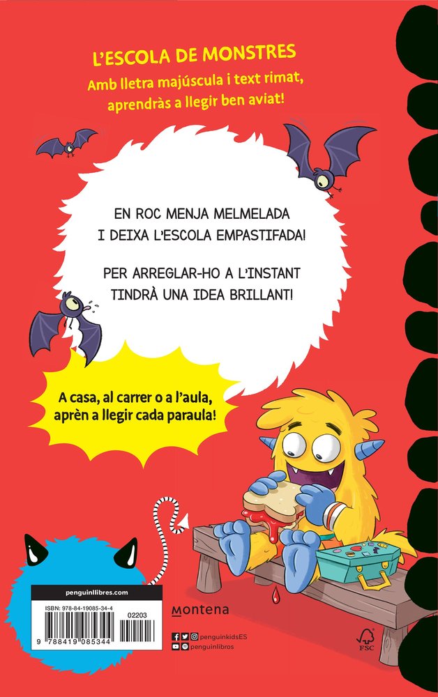 EMPASTIFADA AMB MELMELADA APRENDRE A LLEGIR A L'ESCOLA DE MONSTRES