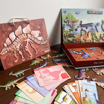 Todo sobre los dinosaurios - Rompecabezas magnético