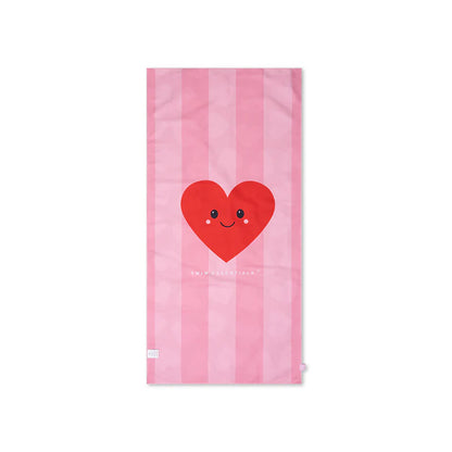 Toalla de Playa Microfibra - Hearts Red