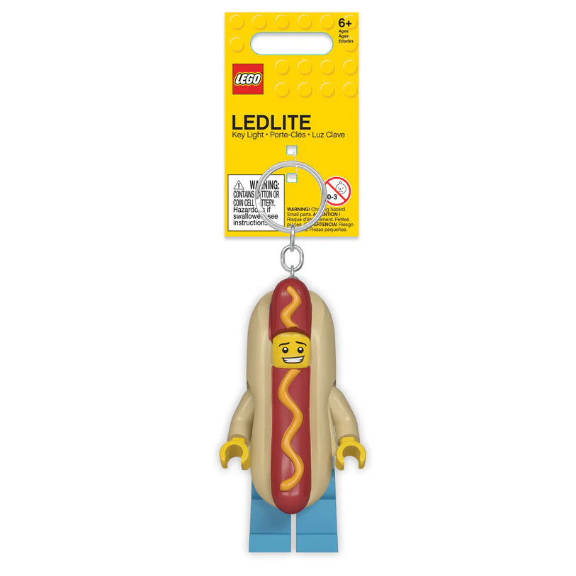 Llavero con linterna de perrito caliente LEGO®
