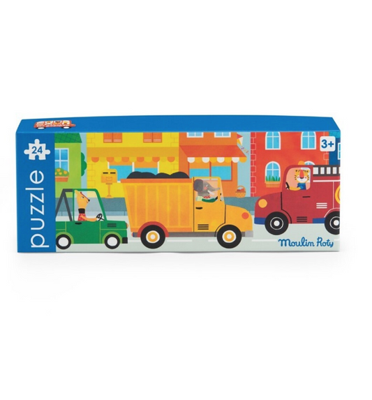 Puzzle vehículos Popipop (24 piezas)