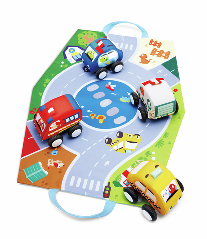 Set de Coches de Peluche