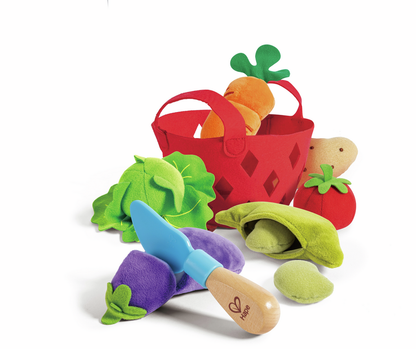 Cesta de Verduras de Tela