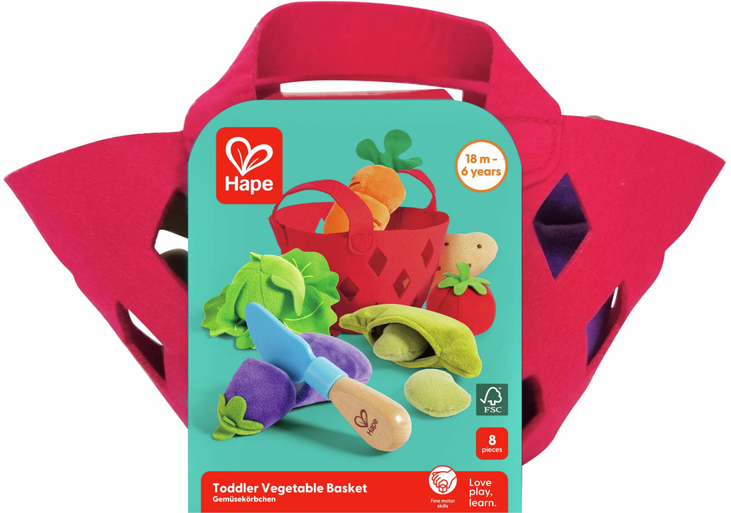 Cesta de Verduras de Tela