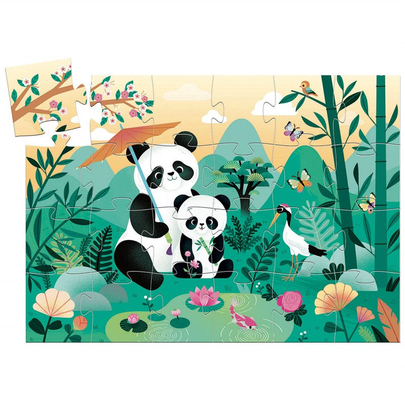 Puzzle Silueta Leo el panda