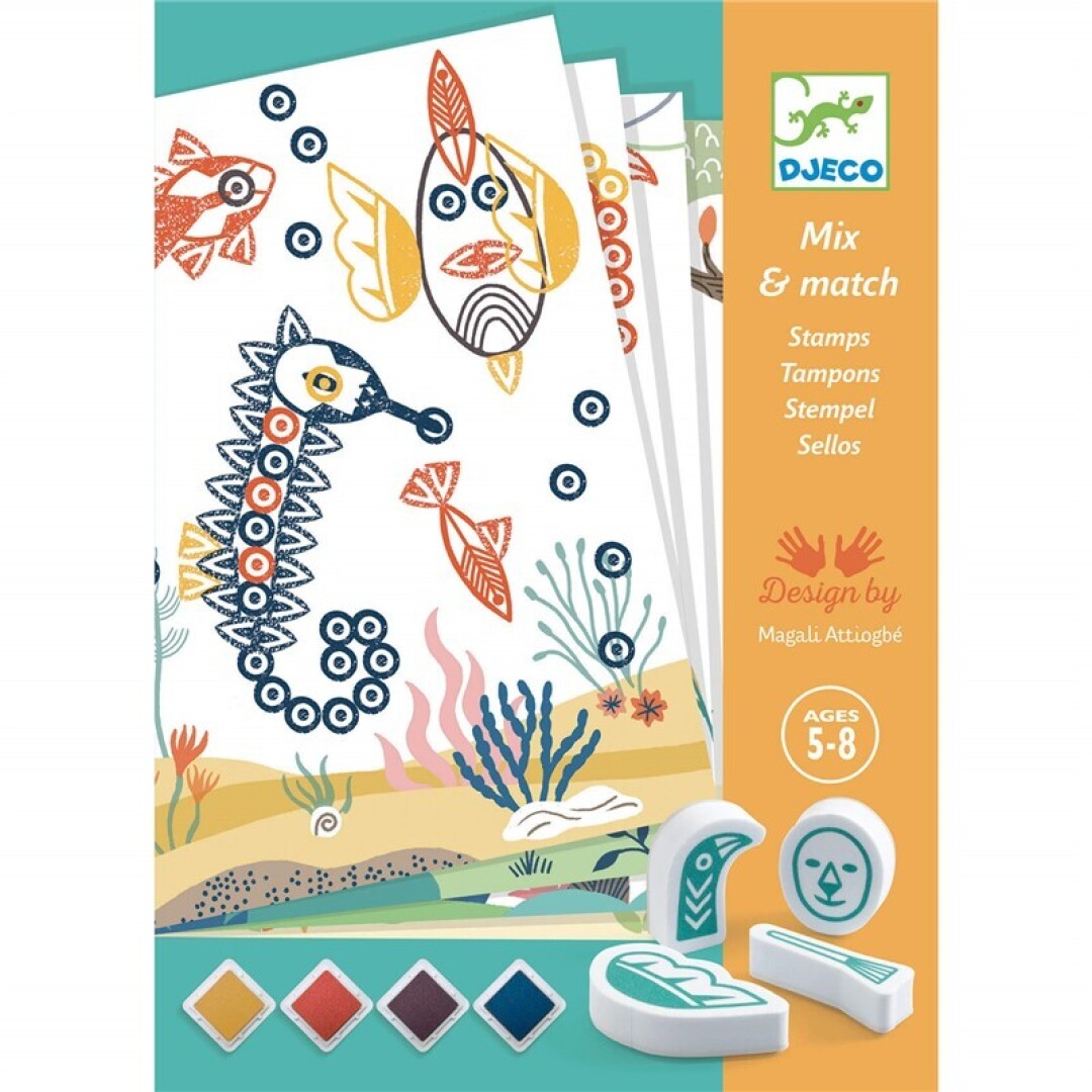 Taller de sellos mix & match: animales sorprendentes