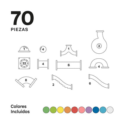 Imanix Tobogán 70 pzas