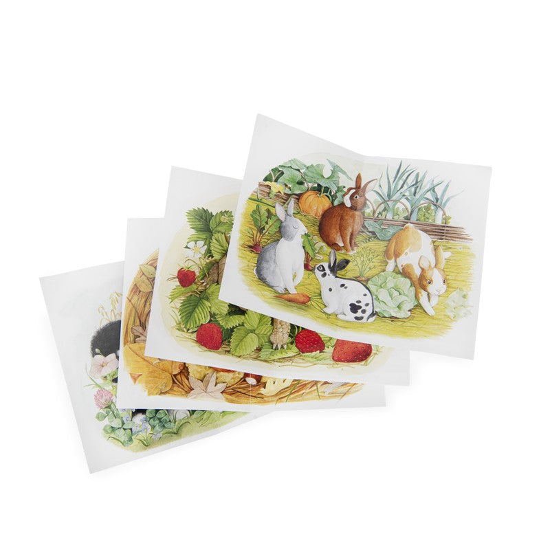 4 mini puzzles Animales