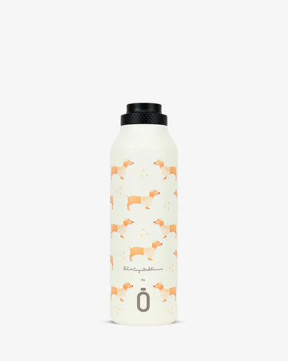 BOTELLA TERMO 'RUNBOTT MII' LA TORTUGUITA BLANCA DAISY TECKEL 600ML