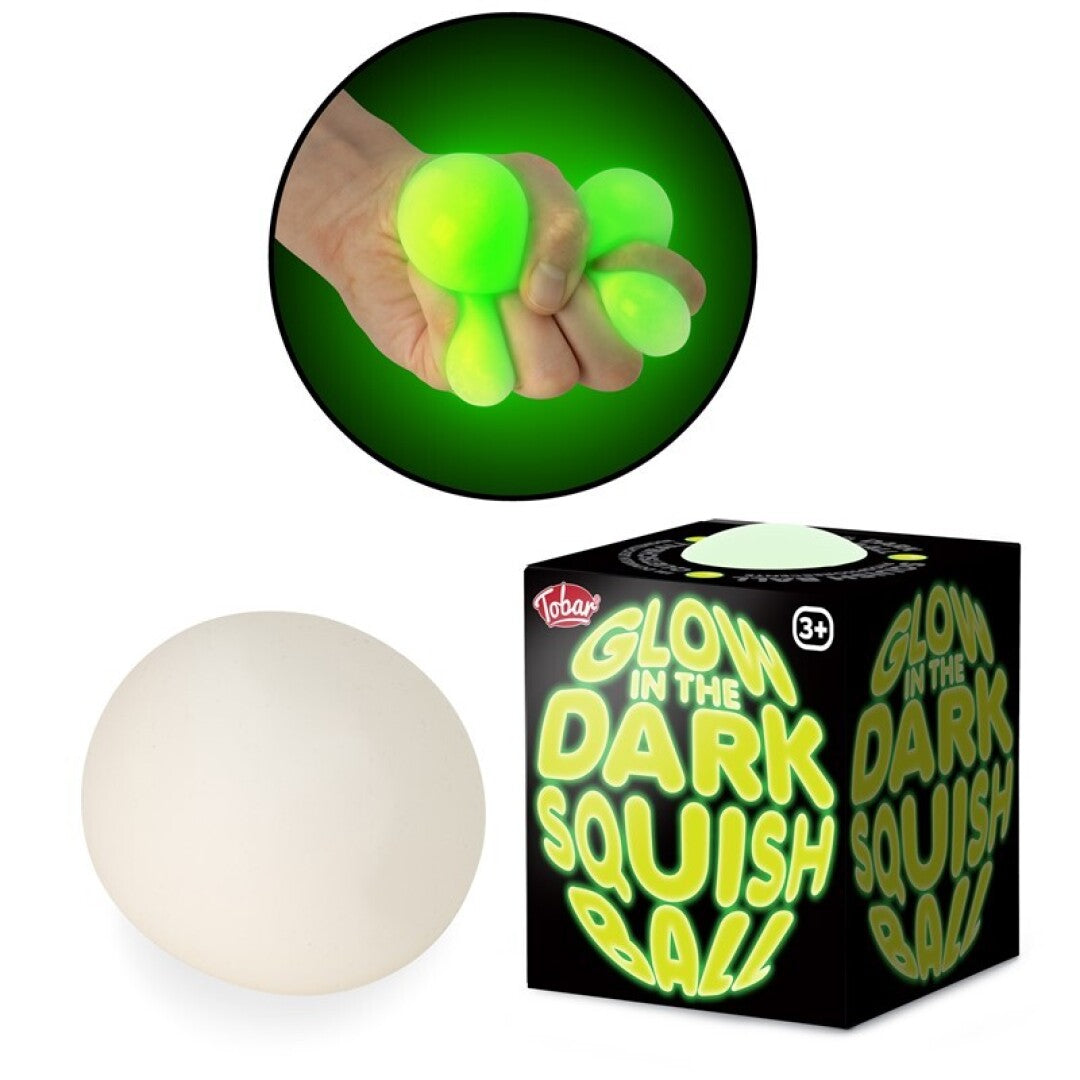 SCRUNCHEMS GLOW IN THE DARK SQUISH BALL