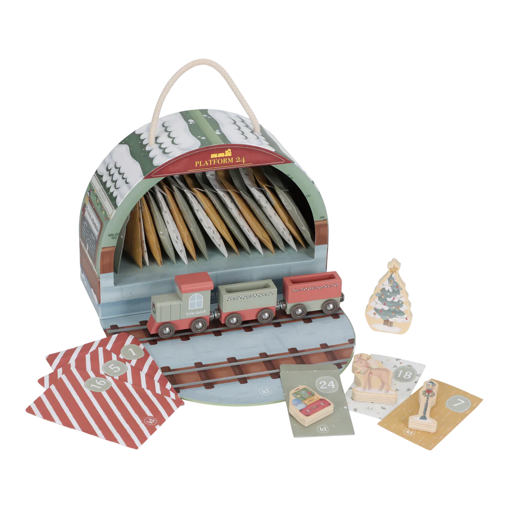 Calendario adviento tren navideño Little Dutch