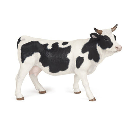 Vaca negra y blanca