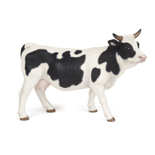 Vaca negra y blanca