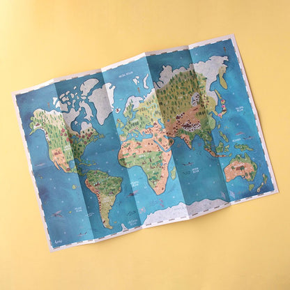 Animal world poster & stickers