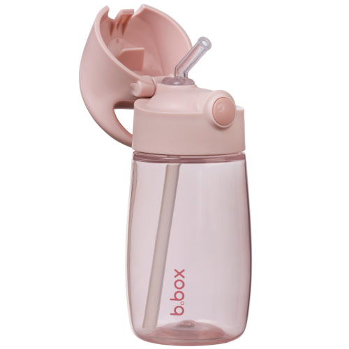 Botella Junior con pajita 380ml Rosa