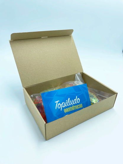 Topiludo Conjunto 6 formas geométricas traslúcidas 140 pzas.