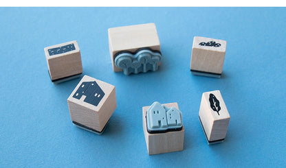 Village calm stamps