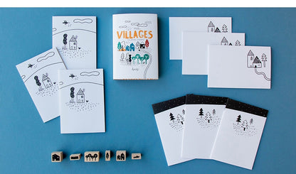 Village calm stamps